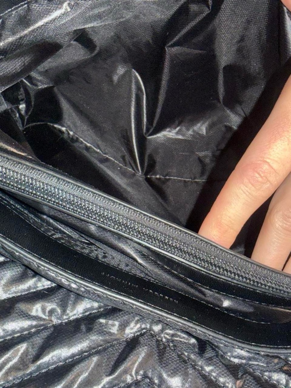 Rebecca Minkoff Black Edie nylon quilted puffer bag with adjustable strap - Picture 8 of 8